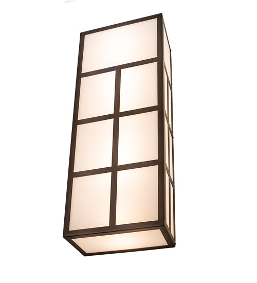 Meyda 12" Wide Quadrato Helsinki Wall Sconce- 171145
