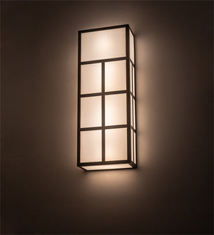Meyda 12" Wide Quadrato Helsinki Wall Sconce '171145