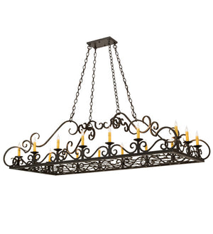Meyda 66"L Carlotta 16 LT Oblong Chandelier '171344