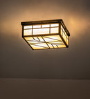 Meyda 13" Square Santa Fe Flushmount '171754