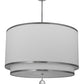 Meyda 48"w Cilindro 2 Tier Textrene Pendant- 172611