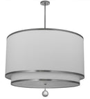Meyda 48"w Cilindro 2 Tier Textrene Pendant- 172611