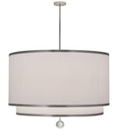 Meyda 48"w Cilindro 2 Tier Textrene Pendant- 172611