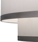 Meyda 48"w Cilindro 2 Tier Textrene Pendant- 172611