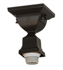 Meyda 5"Sq Timeless Bronze Flushmount Hardware '173746