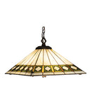 Meyda 17"Sq Diamond Band Mission Pendant '17384