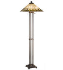 Meyda 63"H Diamond Band Mission Floor Lamp '17385