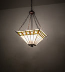 Meyda 17" Square Diamond Band Mission Inverted Pendant '17391