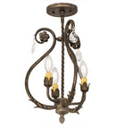 Meyda 12"W Antonia 3 LT Chandelier- 174340