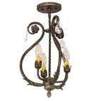 Meyda 12"W Antonia 3 LT Chandelier- 174340
