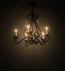 Meyda 26" Wide Adrianna 5 Light Chandelier- 174349
