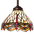 Meyda 7"W Tiffany Hanginghead Dragonfly Mini Pendant '17527