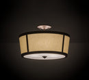 Meyda 18"W Cilindro Tapered Semi-Flushmount '178360
