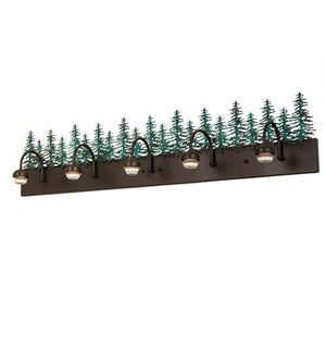 Meyda 48" Wide Tall Pines 5 LT Vanity Hardware '178528