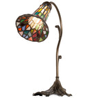 Meyda 15" High Stained Glass Pond Lily Accent Lamp - 17866
