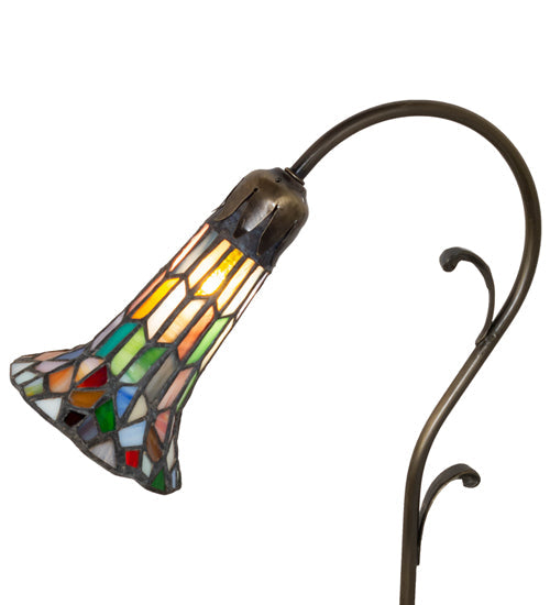 Meyda 15" High Stained Glass Pond Lily Accent Lamp - 17866