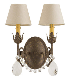 Meyda 12" Wide Antonia 2 Light Wall Sconce- 180854
