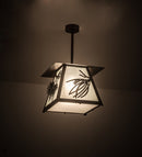 Meyda 14" Square Scotch Pine Pendant '181563