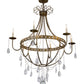 Meyda 42"W Azaleia 6 LT Chandelier- 182546