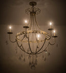 Meyda 42"W Azaleia 6 LT Chandelier- 182546