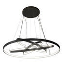 Meyda 60" Wide Anillo 4 Ring Cascading Pendant- 182716