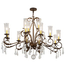 Meyda 62" Long Windsor 14 Light Oblong Chandelier- 183446