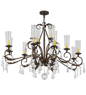 Meyda 62" Long Windsor 14 Light Oblong Chandelier- 183446