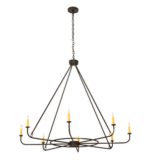 Meyda 57"W Brach Ring 8 LT Chandelier '183491
