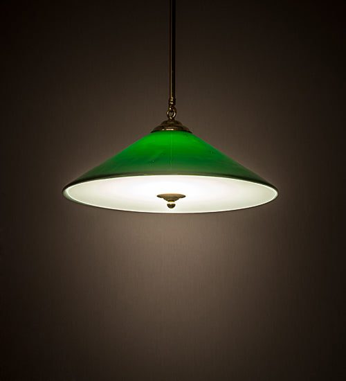 Meyda 18"W Bailey Banker's Pendant '183553