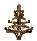 Meyda 48"W Castilla 16 LT Three Tier Chandelier '183606