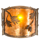 Meyda 12"W Oak Leaf & Acorn Wall Sconce '184030