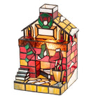 Meyda 9"H Tiffany Fireplace Accent Lamp.614 '18457