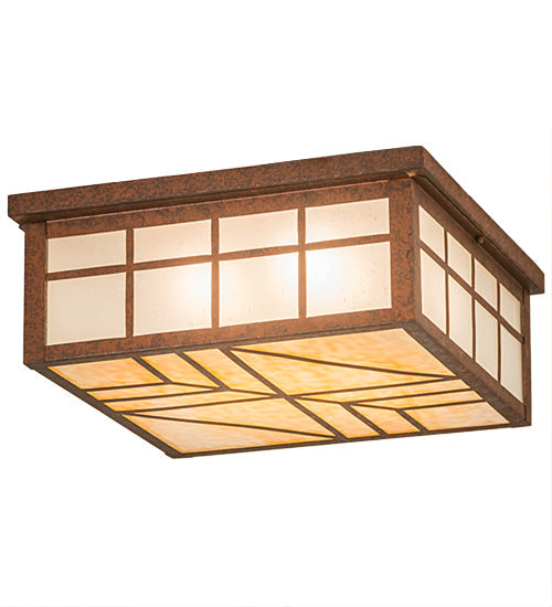 Meyda 19"Sq Santa Fe Flushmount '186320