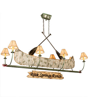 Meyda 68"L Personalized Canoe 8 LT Chandelier '186354