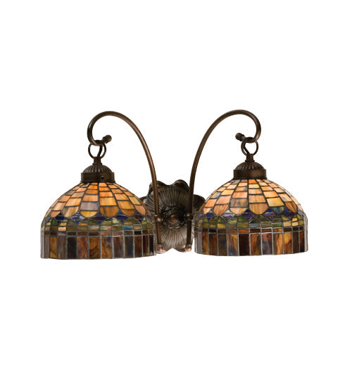 Meyda 18"W Tiffany Candice 2 LT Wall Sconce '18690