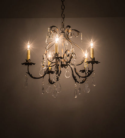 Meyda 24"W Chantilly 5 LT Chandelier- 187262