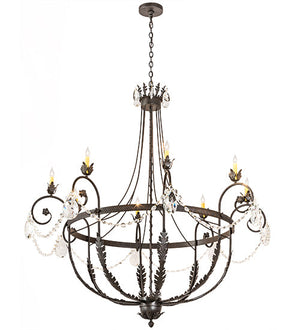 Meyda 58" Wide Antonia 8 Light Chandelier 188131