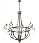 Meyda 58" Wide Antonia 8 Light Chandelier 188131