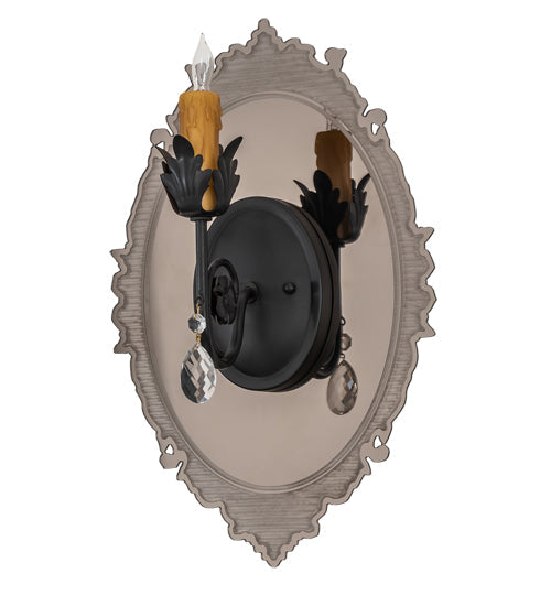 Meyda 13" Wide Antonia Mirror Wall Sconce- 188190