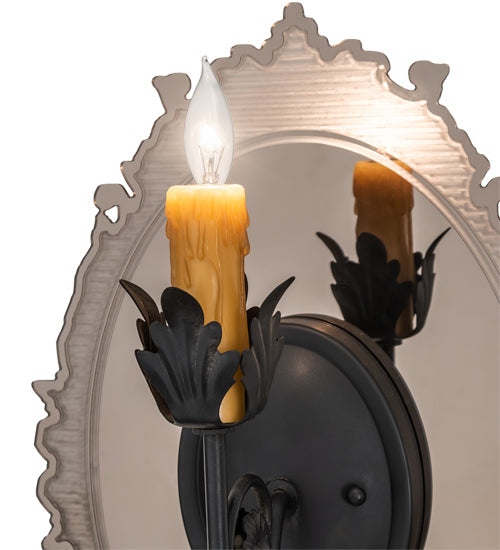 Meyda 13" Wide Antonia Mirror Wall Sconce- 188190