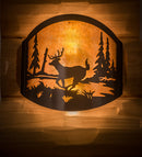Meyda 11" Wide Deer at Lake Wall Sconce '188367