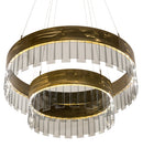 Meyda 43"w Cilindro Illusion Two Tier Pendant- 188823