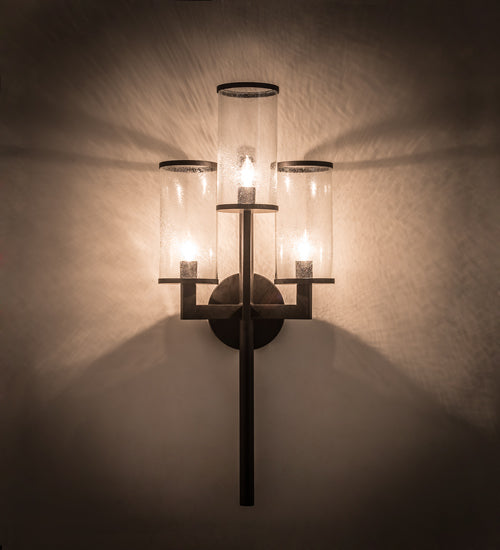 Meyda 18" Wide Cilindro Ashcroft Wall Sconce 190568