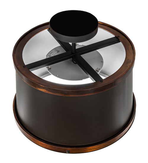 Meyda 18" Wide Cilindro Reel Semi-Flushmount- 190873