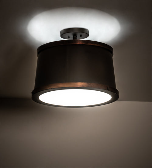 Meyda 18" Wide Cilindro Reel Semi-Flushmount- 190873