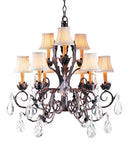 Meyda 26"W New Country French 9 LT Chandelier- 191859
