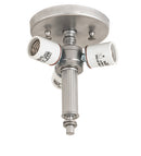 Meyda 5"W X 7.5"H Brushed Nickel 3 LT Flushmount Hardware 193640