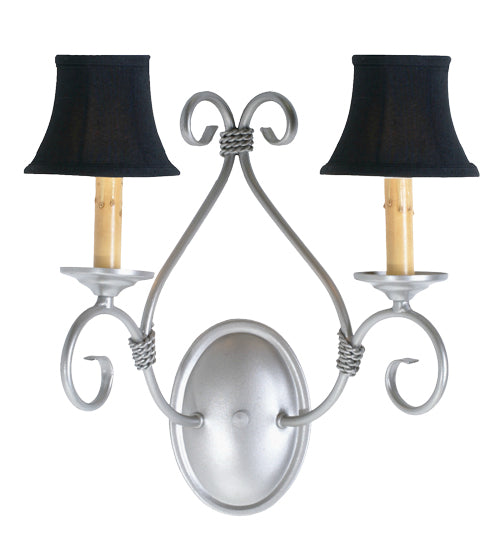 Meyda 14" Wide Olivia 2 Light Wall Sconce 194344