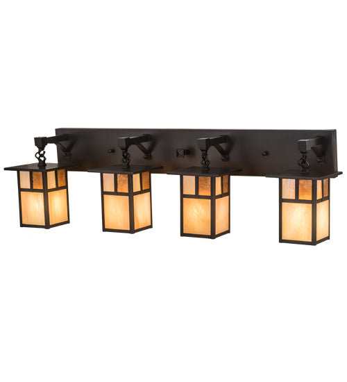 Meyda 39"Wide Hyde Park "T" Mission 4 Light Vanity Light 194873