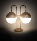 Meyda 19" Wide Bola Deux Table Lamp 194888